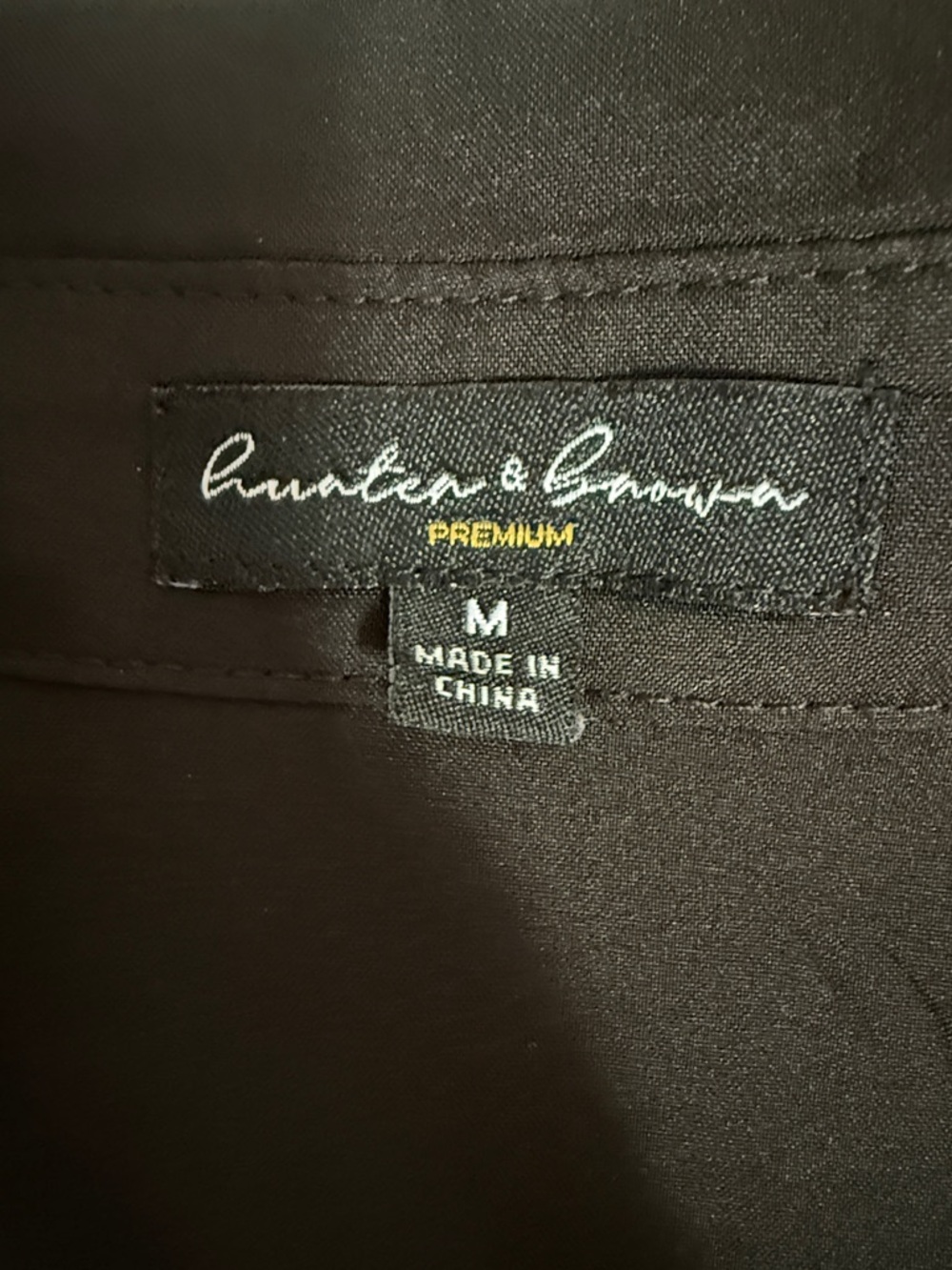 Twist-Front Cropped Blouse with Collared Neck - Black - Picture 2 of 14